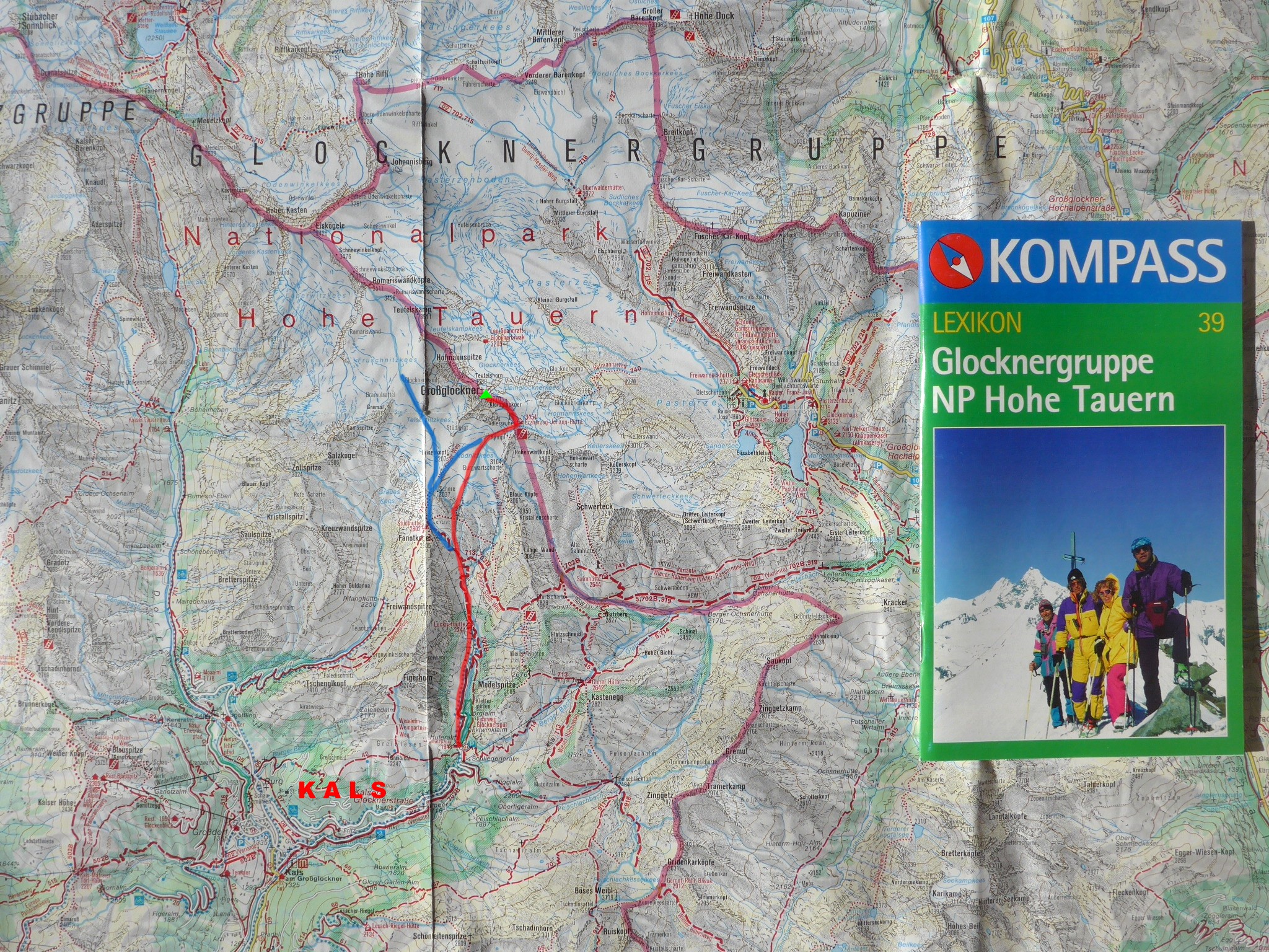 mapa Großglockner_50k